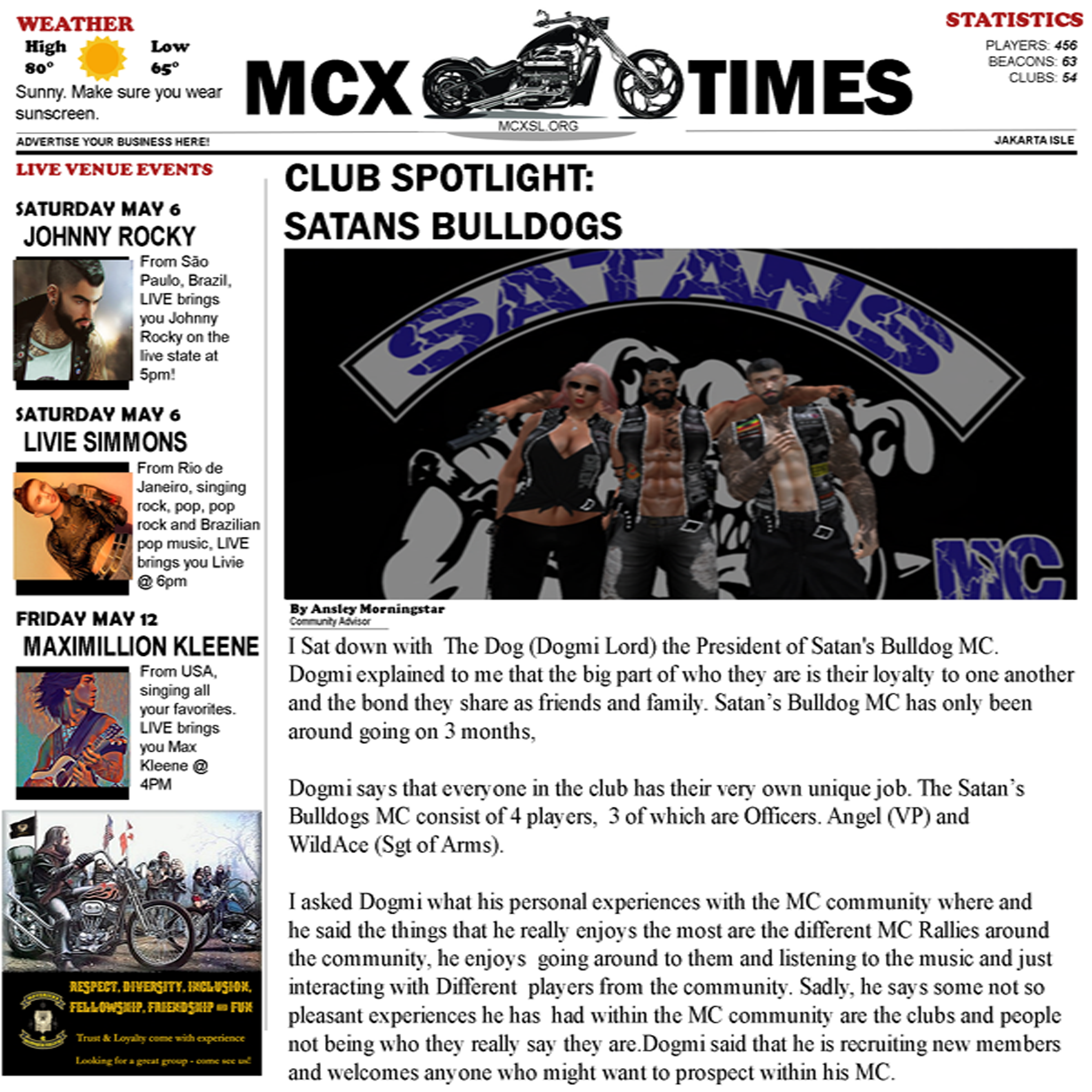 MCX Times 5/5 -- Club Report - Satan's Dawgs