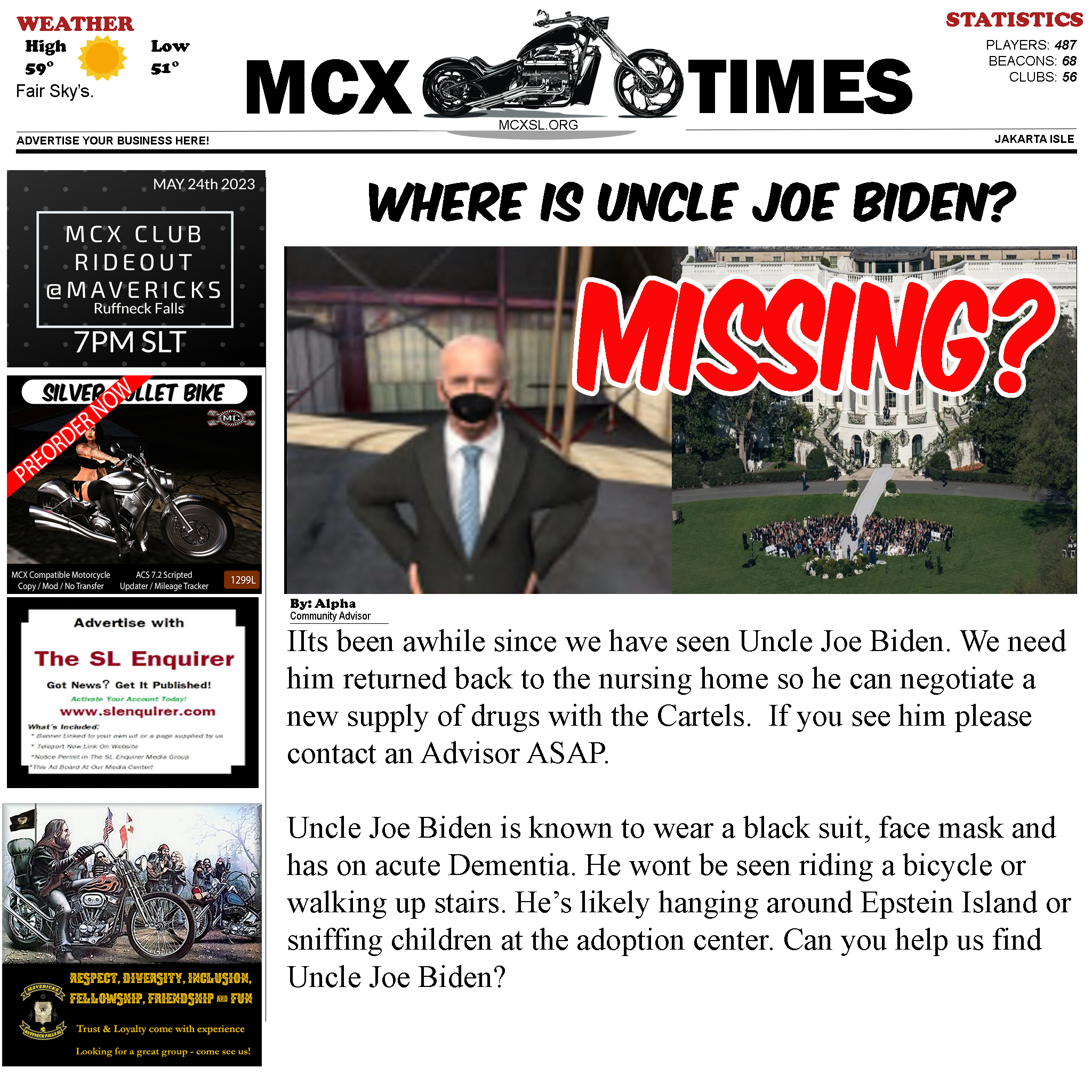 Uncle Joe Biden is Missing